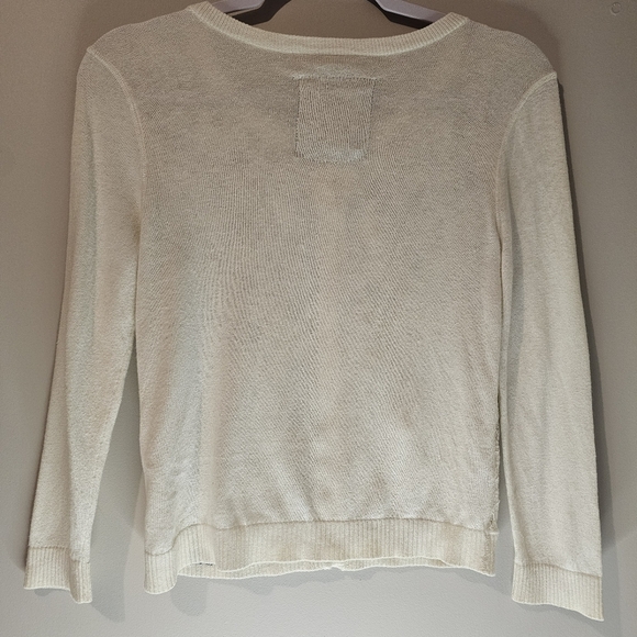Gilly Hicks White Bow Lace Cardigan Soft Girl FairyCottage Core Preppy Old Money - Picture 7 of 7
